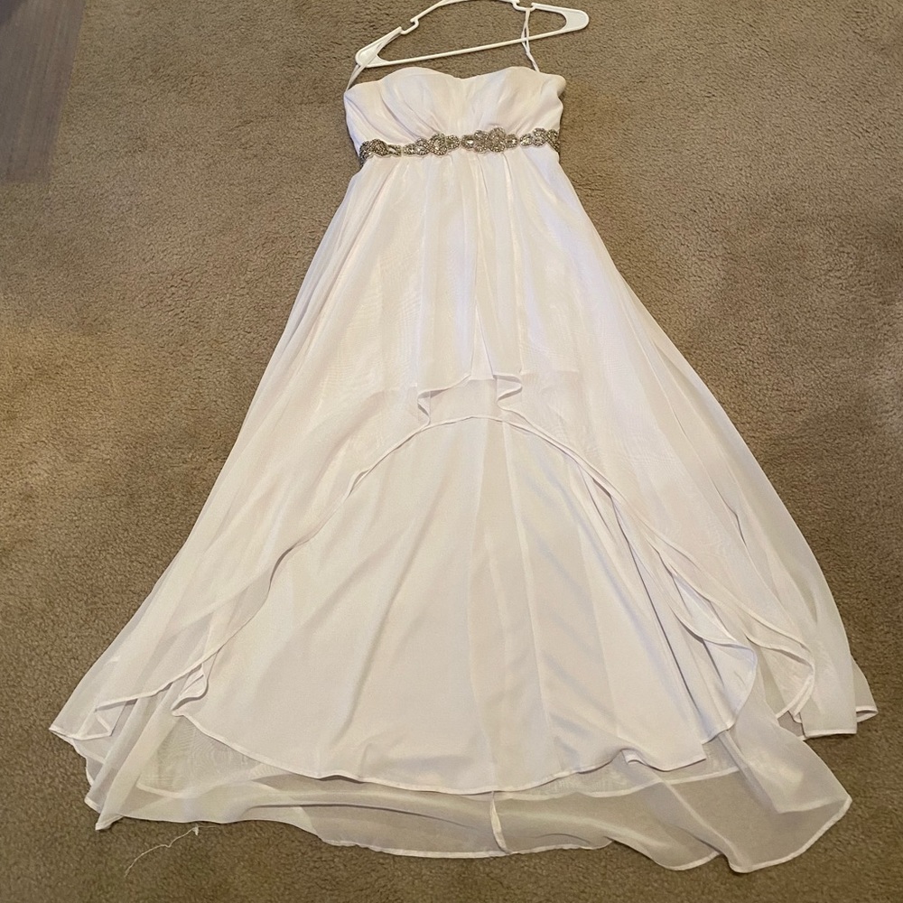 white prom/homecoming dress